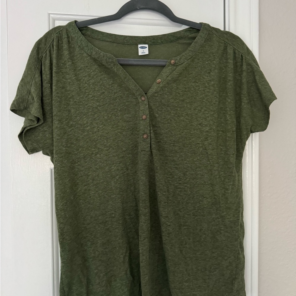 Old Navy Forest Green Button Down Shirt